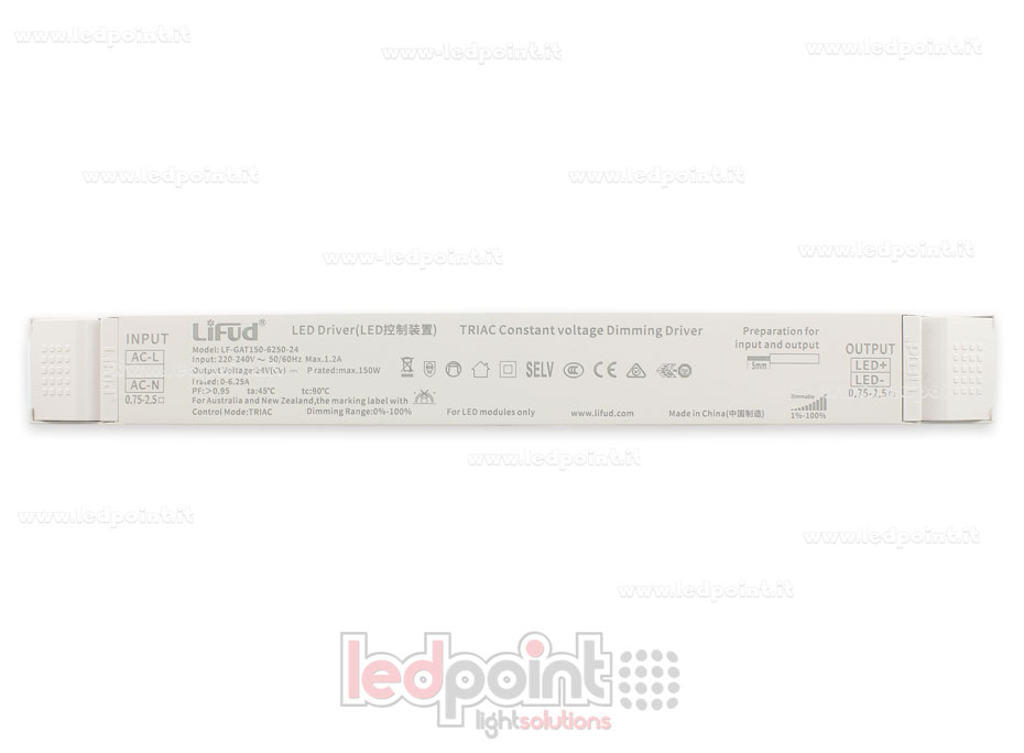Fuente de alimentación 150W 24V Triac LiFud PW-LF150-24-GAT