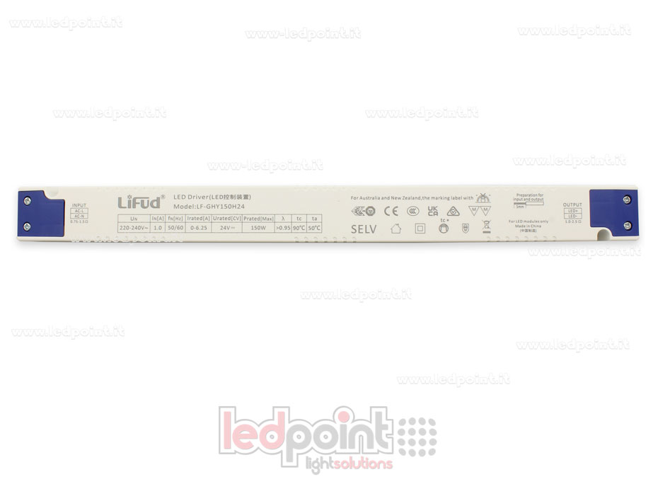 Fuente de alimentación ultra slim 150W 24V LiFud PW-LF150-24-GHY