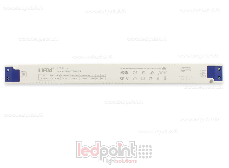 Fuente de alimentación ultra slim 240W 24V LiFud PW-LF240-24-GHY