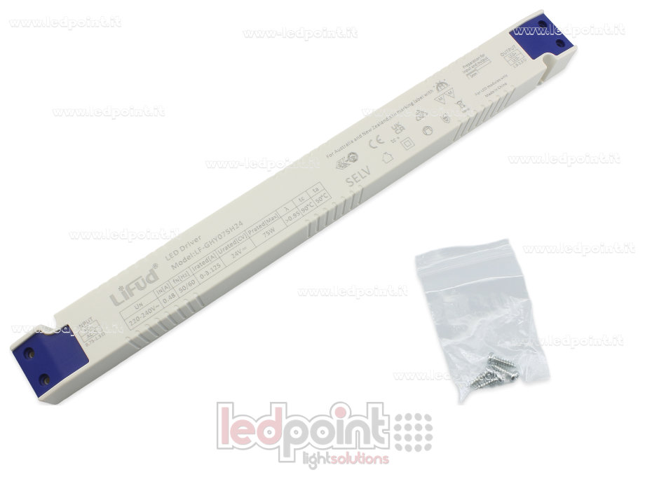 Fuente de alimentación ultra slim 75W 24V LiFud PW-LF75-24-GHY