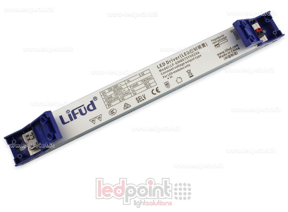 Fuente de alimentación ultra slim 75W 24V LiFud PW-LF75-24-GMR