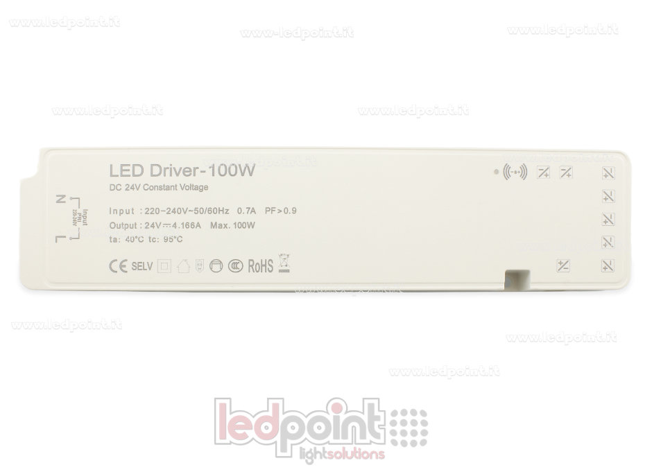 Fuente de alimentación 100W 24V Slim con bornera para sensores PW-NT100-24-SHCZ
