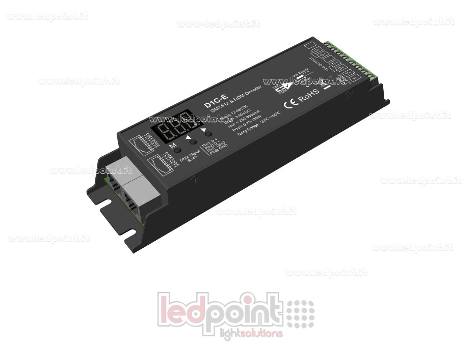 Decodificador DMX512  & RDM Decoder monocanal de corriente constante SK-D1C-E