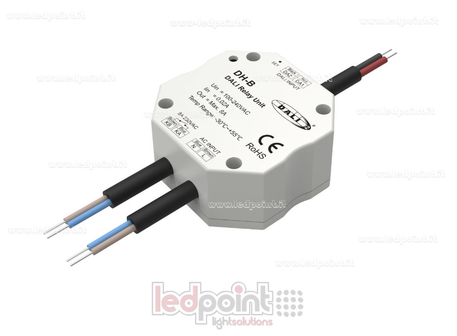 Relé DALI, 1 canal de 8 A, 100-240 VCA SK-DH-B