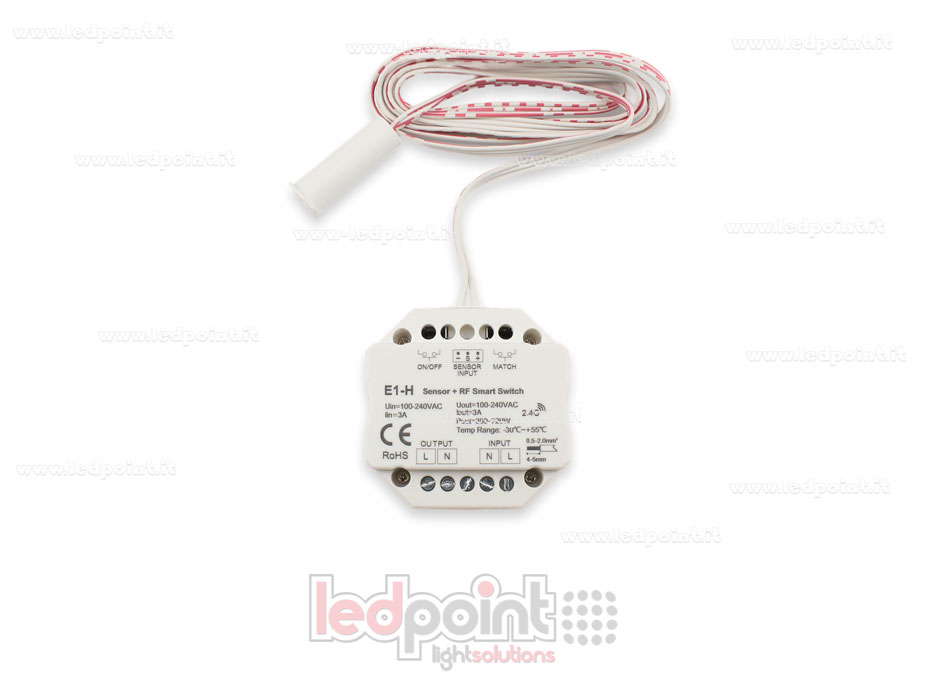 Sensor dimmer on/off monocromático para puertas 100-240VAC, 1chx3A SK-E1-H+ED(C)