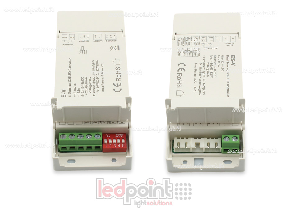 Interfaz dimmer 2 canales con doble sensor SK-ES-V Interfaz dimmer 2 canales con doble sensor SK-ES-V