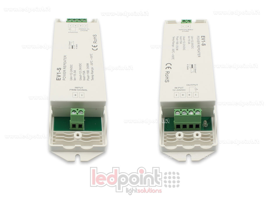 Amplificador monocromático 12-24V 15A 1 canal SK-EV1-S