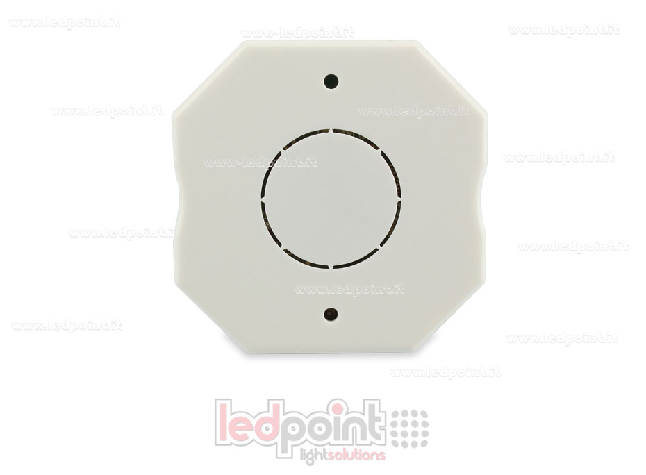 Controlador monocromático 100-240VAC, on/off, no dimerizable, 1.5A push dim, RF 2.4G para caja de conexiones de pared SK-SS-B Controlador monocromático 100-240VAC, on/off, no dimerizable, 1.5A push dim, RF 2.4G para caja de conexiones de pared SK-SS-B