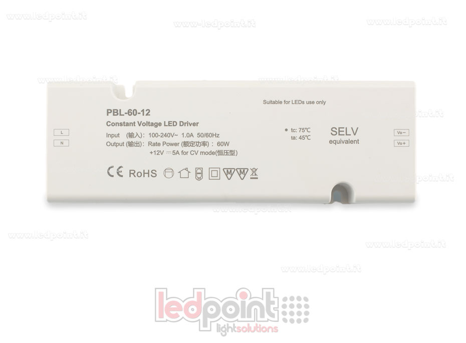 Fuente de alimentación 60W 12V SkyDance SK-PBL-60-12