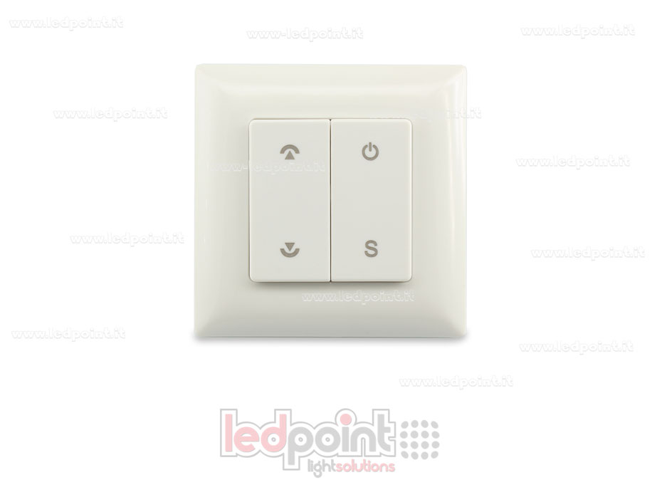 Mando de pared 86x86mm monocromático 1 zona 1 escena RF2.4G SK-PF1 Mando de pared 86x86mm monocromático 1 zona 1 escena RF2.4G SK-PF1