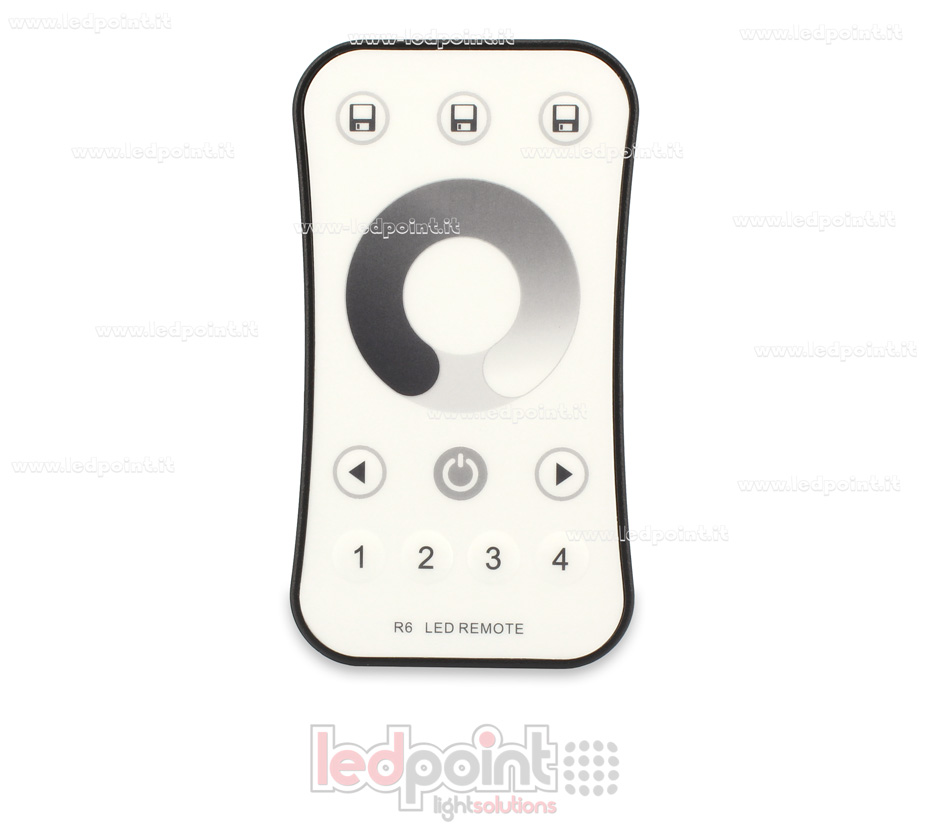 Mando a distancia monocromático 4 zonas, blanco RF24.G SK-R6