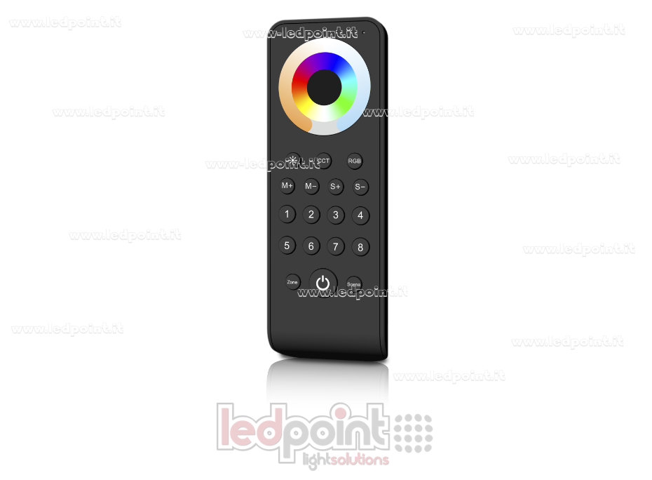 Mando a distancia universal monocromo, CCT, RGB, RGBW o RGB+CCT, 8 zonas y 8 escenas, RF 2,4G SK-RS10