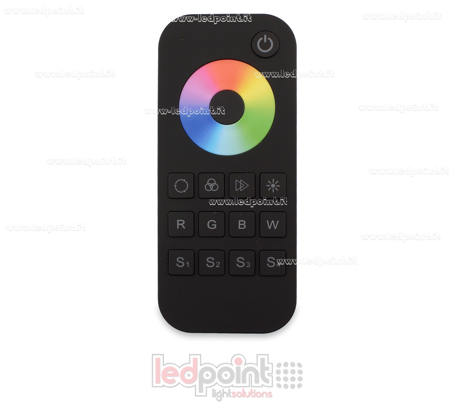 Mando a distancia RGB/RGBW, 1 zona, negro, RF2.4G SK-RT4