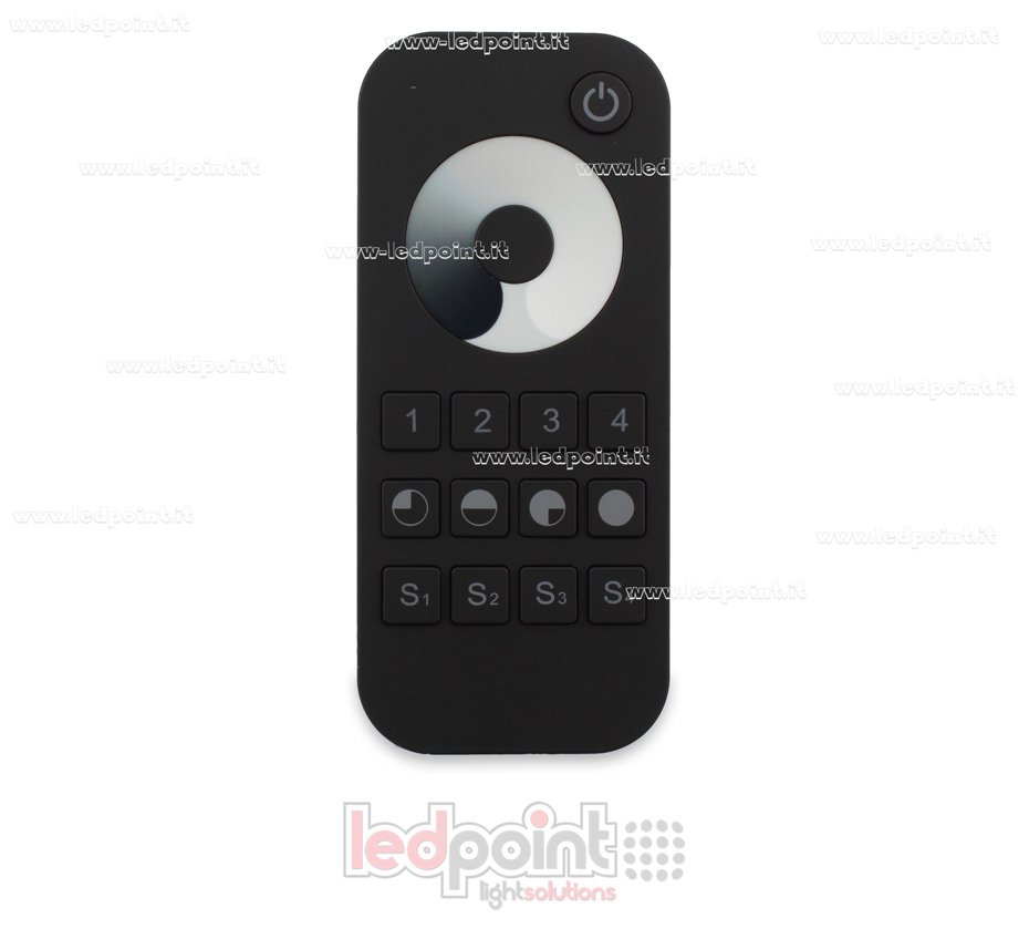Mando a distancia monocromático 4 zonas, 4 escenas, negro. RF2.4G SK-RT6