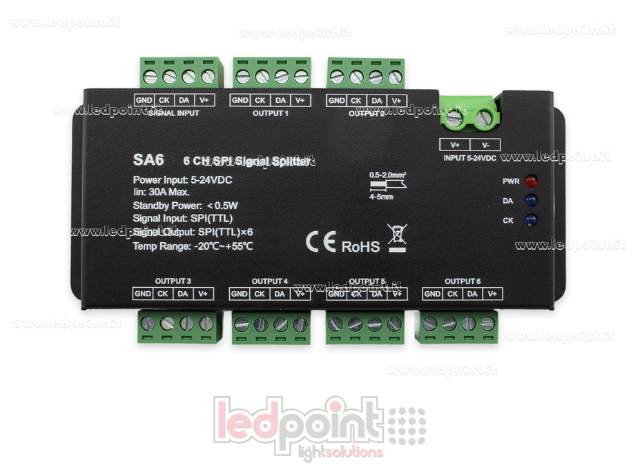 Divisor de señal SPI de 6 vías SK-SA6