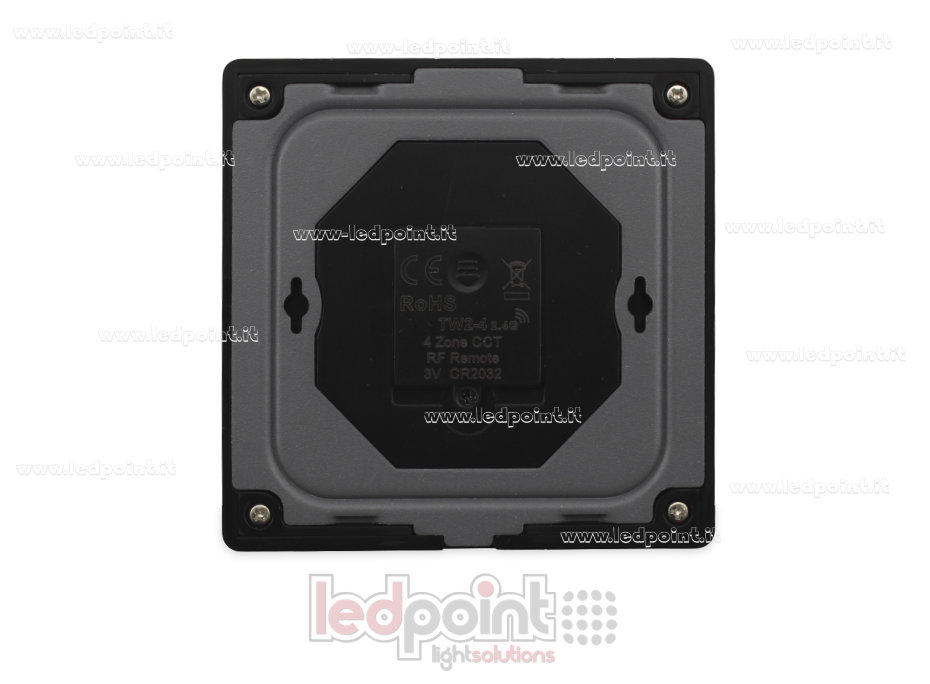 Mando de pared RF2.4G, CCT, slim, negro, alimentado por batería, monozona SK-TW2-4-B Mando de pared RF2.4G, CCT, slim, negro, alimentado por batería, monozona SK-TW2-4-B