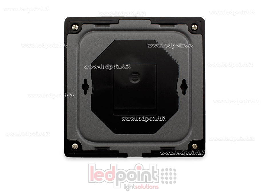 Mando a distancia de pared slim, RGB/RGBW, a pilas, negro, 4 zonas RF2.4G SK-TW4-4-B