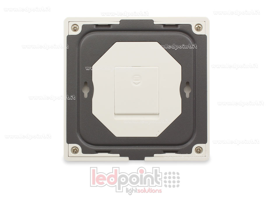 Mando a distancia de pared slim, RGB+CCT, a pilas, blanco, 4 zonas RF2.4G SK-TW5-4-W