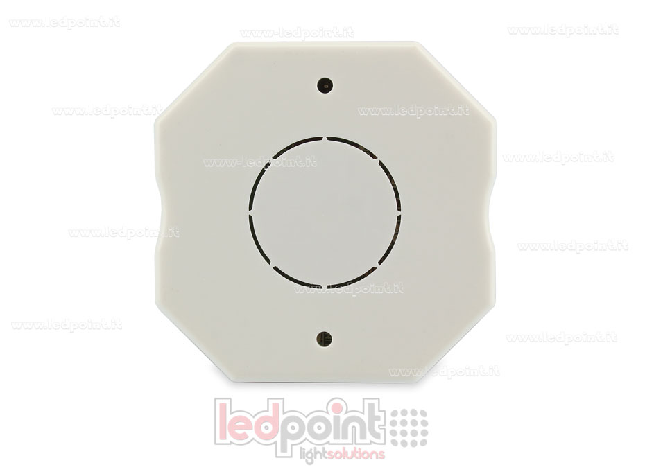 Controlador monocromático con interruptor para caje de conexiones de pared 1CH*4A/8A 12-48VDC, RF 2.4G con curva logarítmica o linear y frecuencia PWM seleccionable SK-V1-H/P