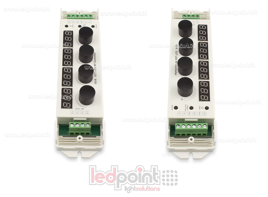 Controlador CCT con 4 pomos 12-24V, 4ch*4A, RF 2.4G SK-V2-K