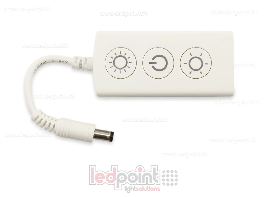 Receptor dimmer monocromático con 3 interruptores 5/24V, 1ch*5A, RF 2.4G SK-VD1 Receptor dimmer monocromático con 3 interruptores 5/24V, 1ch*5A, RF 2.4G SK-VD1