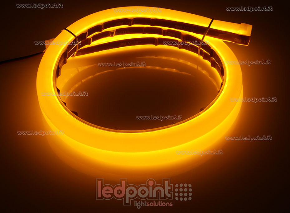 Tira de led 2835 24V IP65 465-470nm 120led/m U52-YELY-1208C2-W8