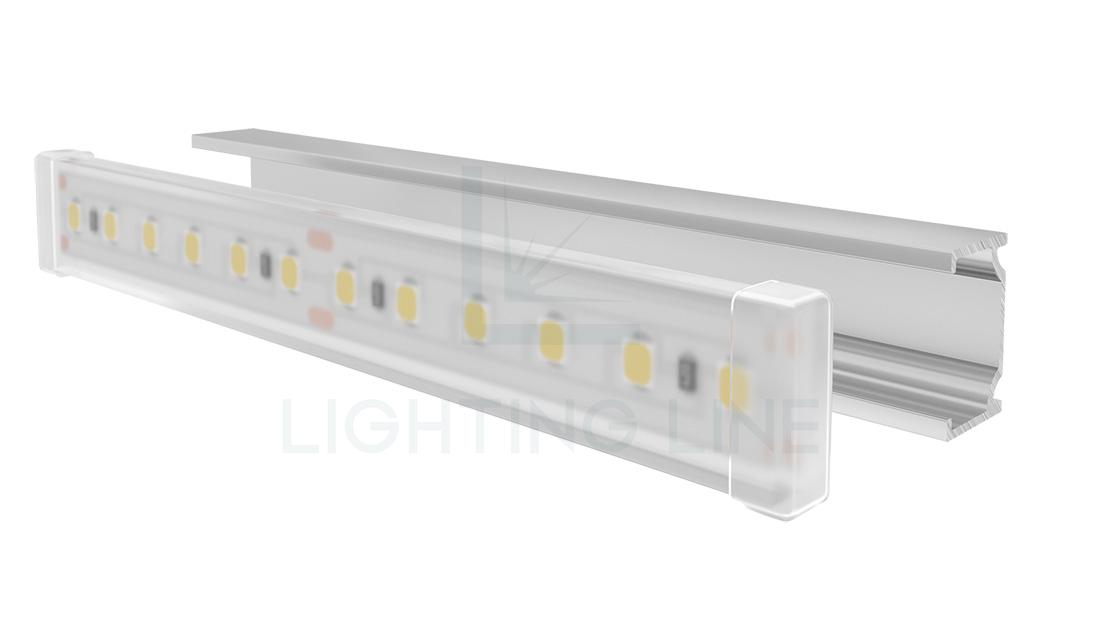 Perfil en aluminio para tiras de led PR-AC03-00-S3