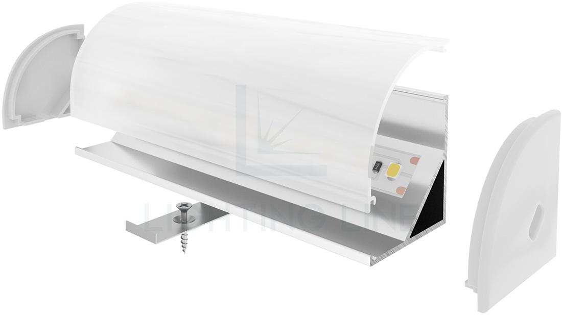 Perfil en aluminio para tiras de led PR-AN04-09