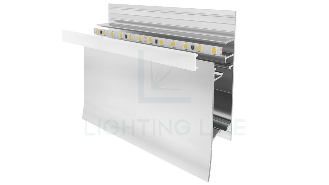 Perfil en aluminio para tiras de led PR-BB02-02-S2