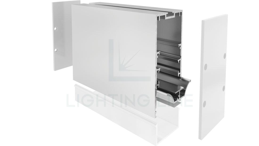 Perfil en aluminio para tiras de led PR-CL01-06