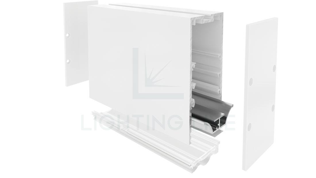 Perfil en aluminio para tiras de led PR-CL01-06