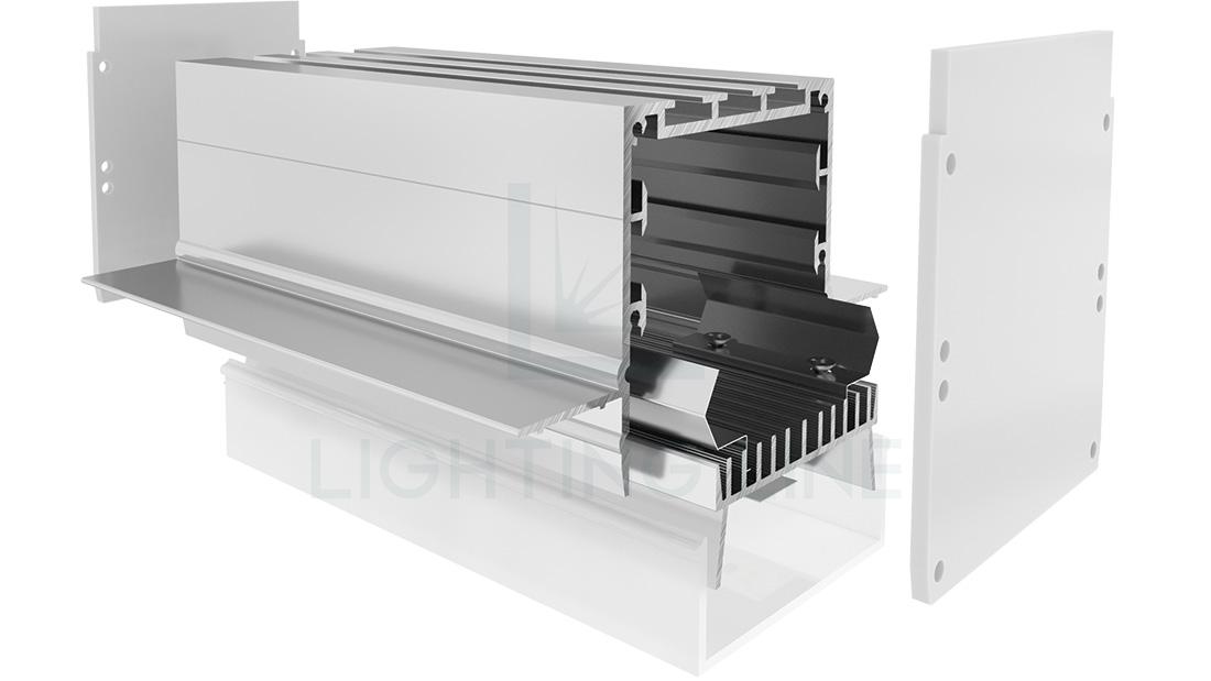 Perfil en aluminio para tiras de led PR-DW05-07-W3