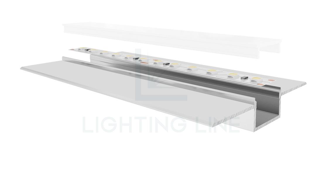 Perfil en aluminio para tiras de led PR-DW08-03-W3_DIF