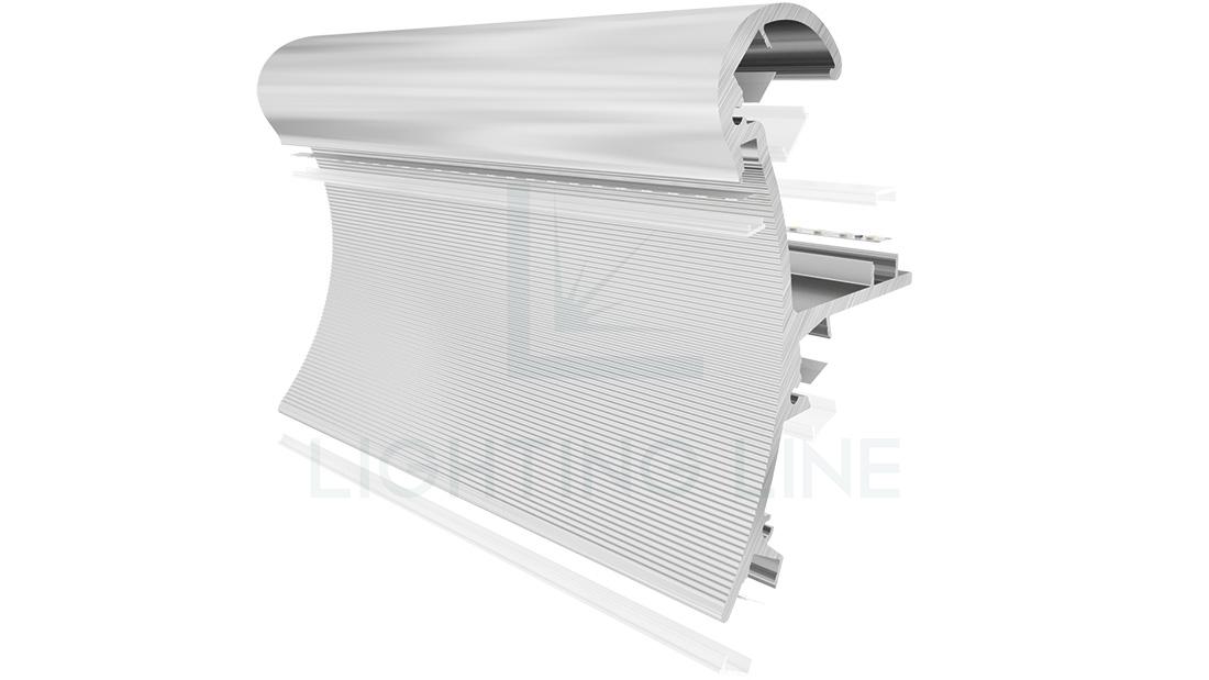 Perfil en aluminio para tiras de led PR-HR01-0203