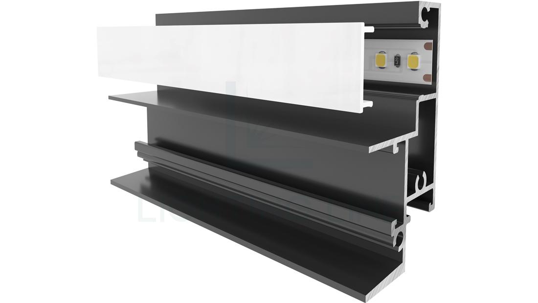 Perfil en aluminio para tiras de led PR-MR01-03