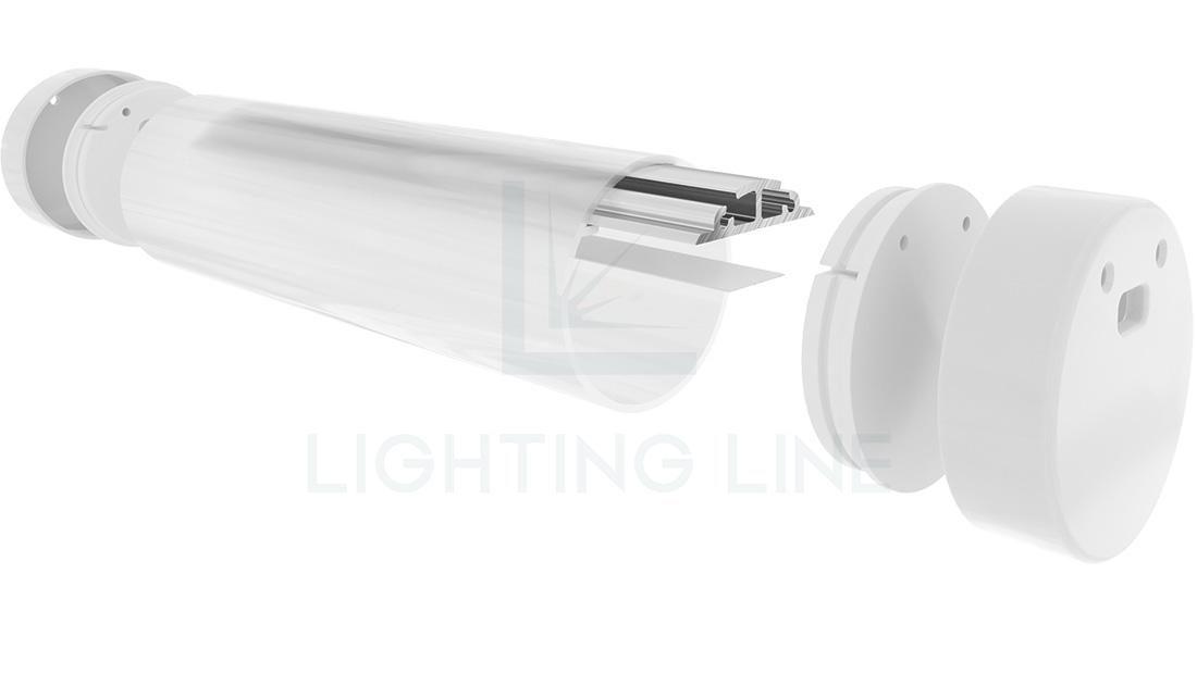 Perfil en aluminio para tiras de led PR-NE02-15-S2