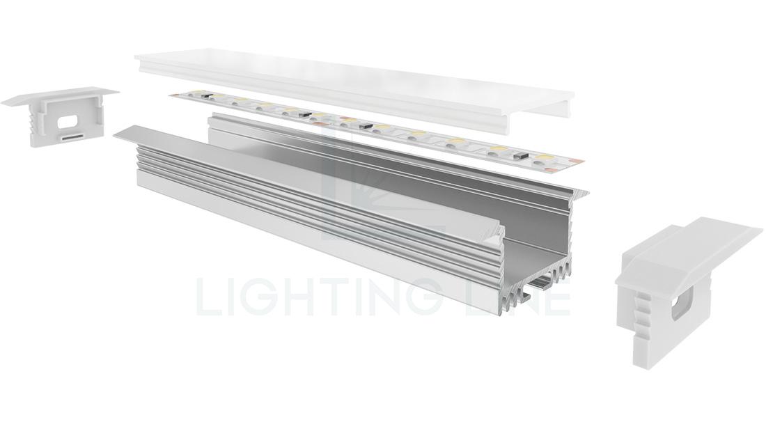 Perfil en aluminio para tiras de led PR-RE05-01