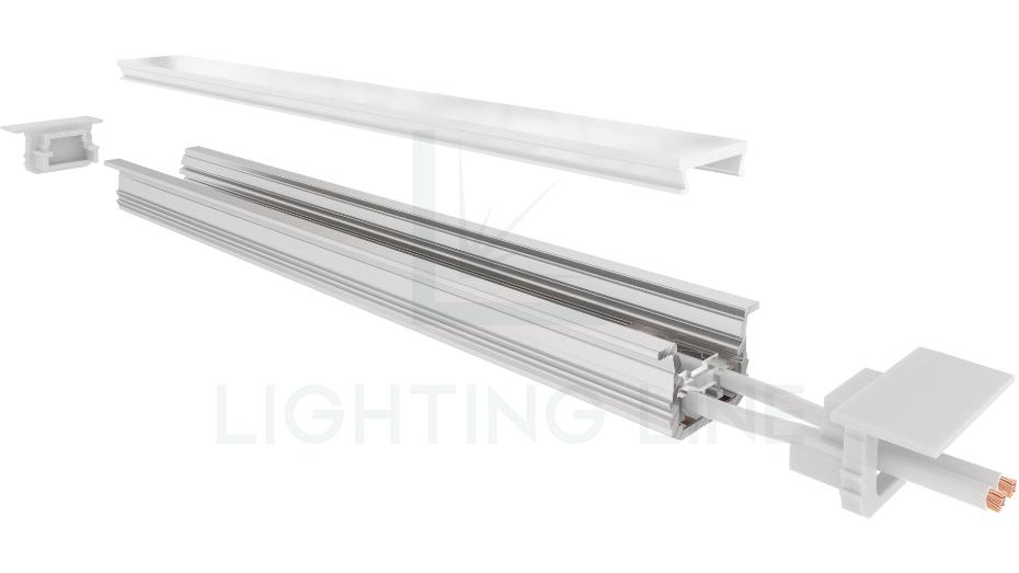 Perfil en aluminio para tiras de led PR-RE14-23
