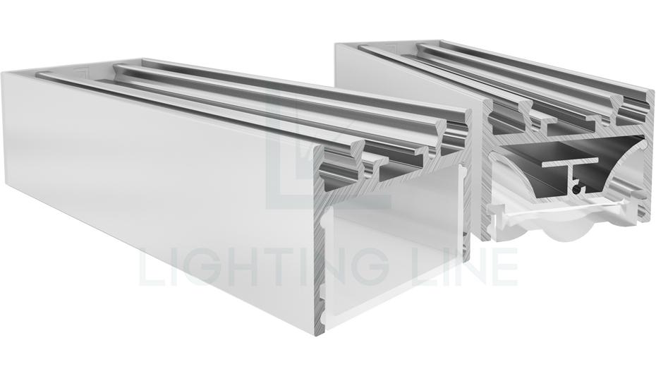 Perfil en aluminio para tiras de led PR-SL02-06