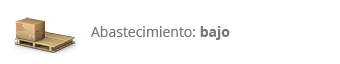 El artículo está generalmente disponible pero en cantidad muy limitada. Se trata de productos particulares sin mucha demanda comercial. Una vez agotados podríamos decidir de no volver a pedirlos debido a sus reducidos volumenes de venta. stock y disponibilidad limitada