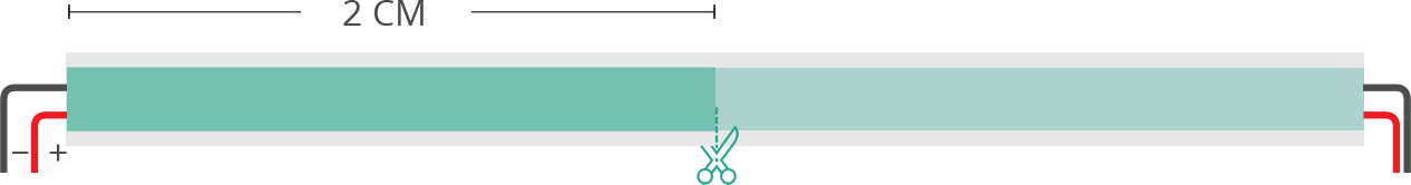 Dibujo técnico tira led COB 24V IP20 2700-6500K 300+300led/m FA2-CCT-600OR2-W5 Dibujo técnico tira led COB 24V IP20 2700-6500K 300+300led/m FA2-CCT-600OR2-W5