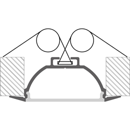Instalación perfil en aluminio para tiras de led PR-RE03-05-S2
