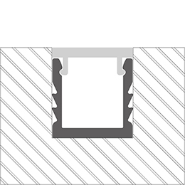 Instalación perfil en aluminio para tiras de led PR-RE09-02-S2