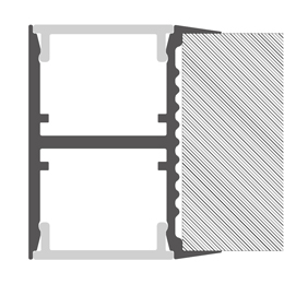 Instalación perfil en aluminio para tiras de led PR-SH03-03-S2