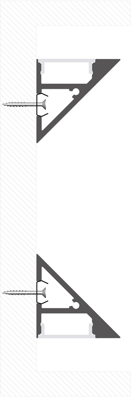 Instalación perfil en aluminio para tiras de led PR-WL02-03