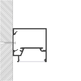 Instalación perfil en aluminio para tiras de led PR-WL05-05