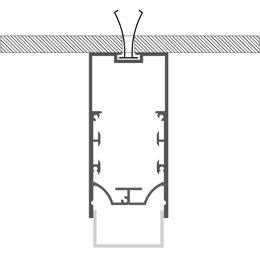 Instalación perfil en aluminio para tiras de led PR-CL01-06-W3