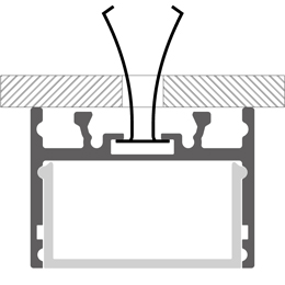 Instalación perfil en aluminio para tiras de led PR-SL02-06